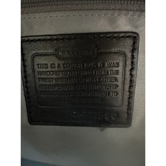 Coach Shoulder Bag Purse Tri Color Signature Alexandra Satchel Black Grey - Picture 10 of 16